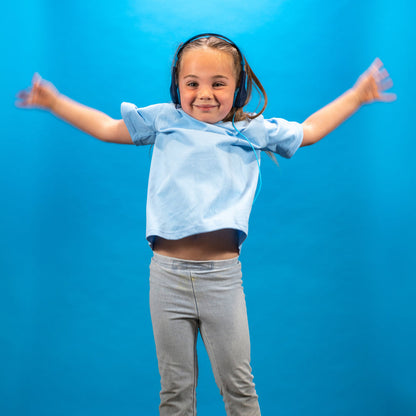 JBuddies Pop Wired Kids Headphones Blue